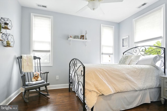 110 S Washington St, Havre De Grace, MD 21078 - bedroom with multiple windows and dark wood finished floors