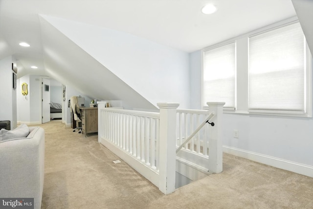 110 S Washington St, Havre De Grace, MD 21078 - bonus room featuring carpet flooring, vaulted ceiling, and recessed lighting