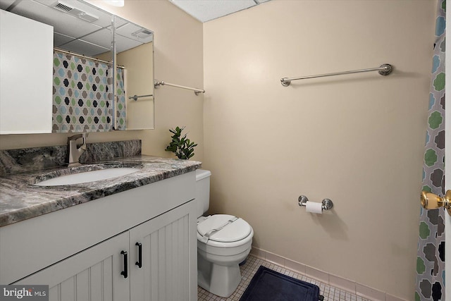 9800 Coastal Hwy Unit 1207, Ocean City, MD 21842 - bathroom with vanity and tile patterned flooring