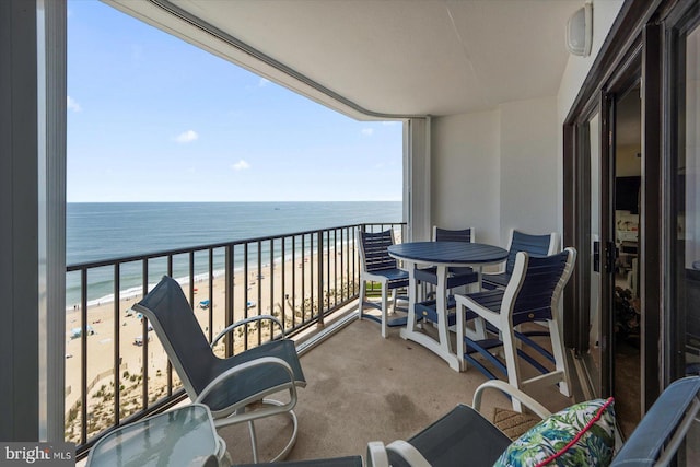 9800 Coastal Hwy Unit 1207, Ocean City, MD 21842 - balcony with view of water and beach