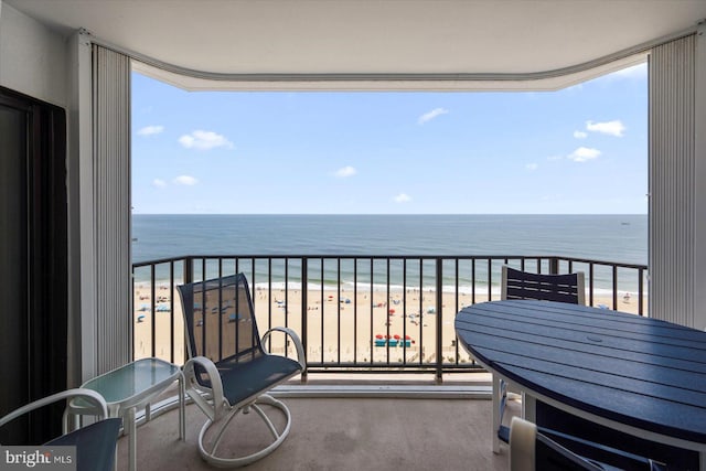 9800 Coastal Hwy Unit 1207, Ocean City, MD 21842 - balcony with view of water and beach