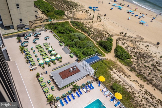 9800 Coastal Hwy Unit 1207, Ocean City, MD 21842 - aerial view of waterfront with a beach