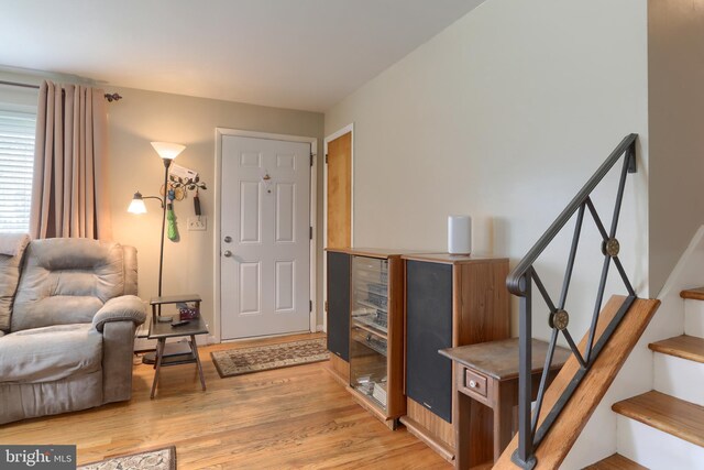 1002 S 2nd Ave, Lebanon, PA 17042 - entrance foyer featuring stairs and light wood-style floors
