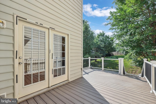 8078 Horseshoe Cottage Cir, Lorton, VA 22079 - view of wooden terrace