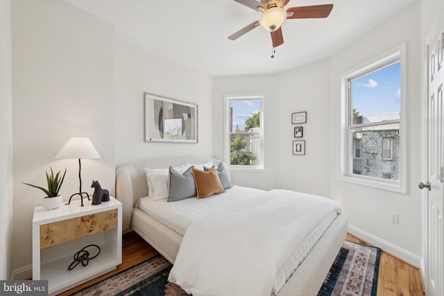 643 Keefer Pl NW, Washington, DC 20010 - bedroom with wood finished floors and ceiling fan