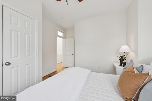 643 Keefer Pl NW, Washington, DC 20010 - bedroom featuring wood finished floors and ceiling fan