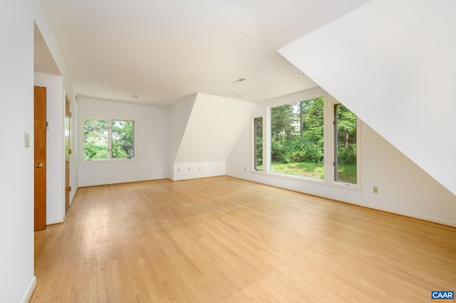 906 Old Farm Rd, Charlottesville, VA 22903 - additional living space featuring light wood-style flooring and vaulted ceiling