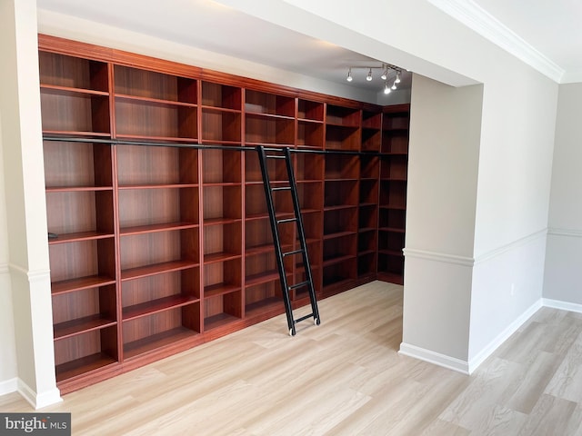 2510 Heatherwood Ct, Hyattsville, MD 20783 - wine area featuring wood finished floors and ornamental molding