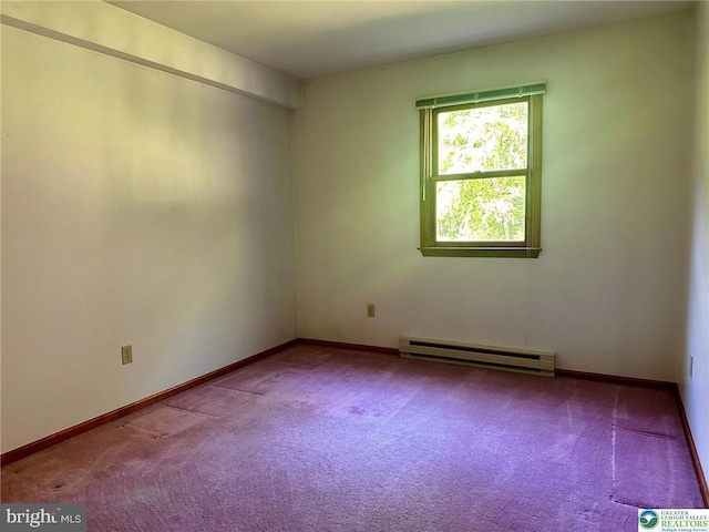 93 Sassafras, Lehighton, PA 18235 - spare room with baseboard heating and carpet
