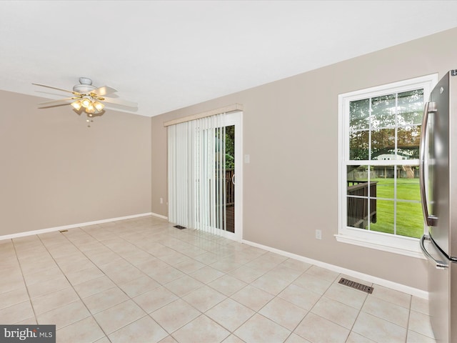 5220 Earles Ct, Frederick, MD 21703 - unfurnished room featuring light tile patterned floors and a ceiling fan