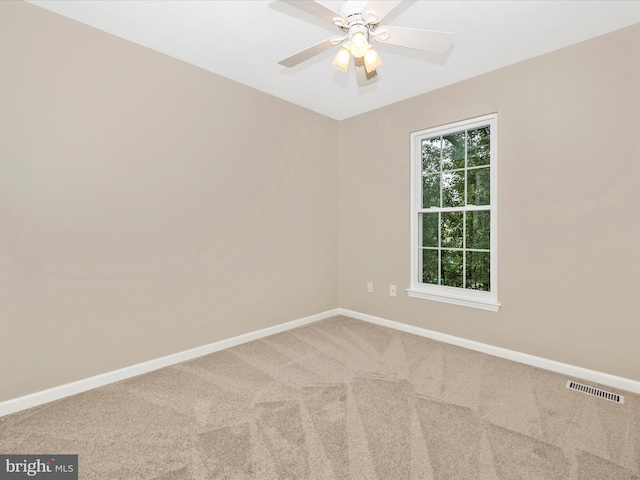 5220 Earles Ct, Frederick, MD 21703 - spare room featuring carpet flooring and a ceiling fan