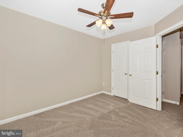 5220 Earles Ct, Frederick, MD 21703 - unfurnished bedroom featuring carpet flooring, a ceiling fan, and a closet