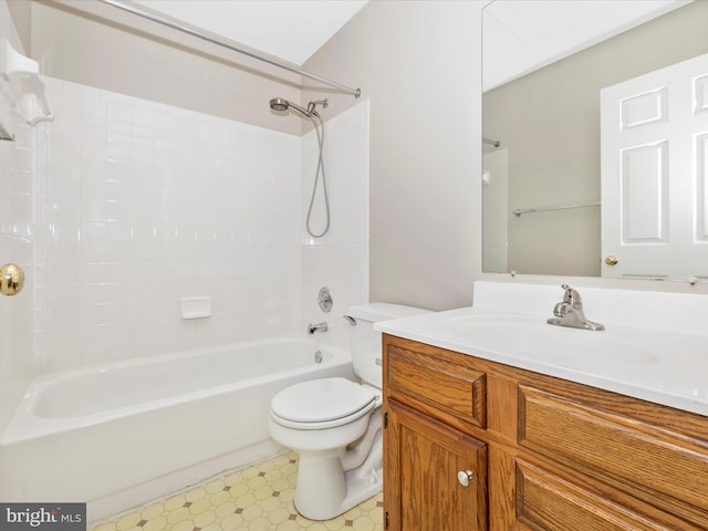 5220 Earles Ct, Frederick, MD 21703 - bathroom featuring vanity, tub / shower combination, and tile patterned floors