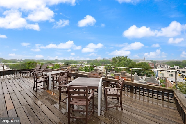 317 10th St NE Unit 13, Washington, DC 20002 - wooden deck featuring outdoor dining area