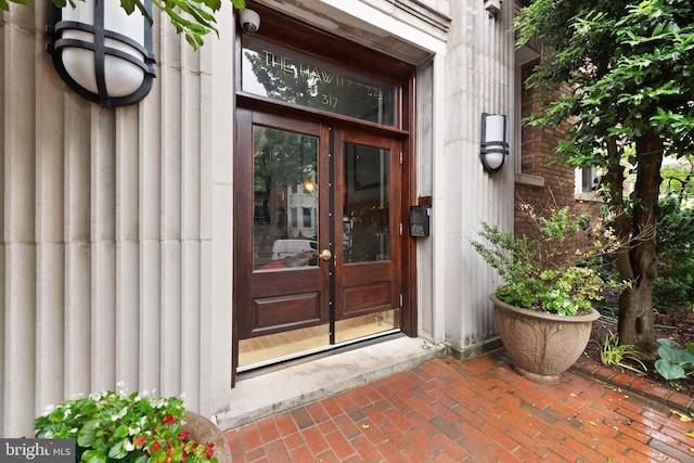 317 10th St NE Unit 13, Washington, DC 20002 - entrance to property featuring french doors and a security system