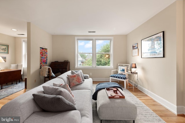 317 10th St NE Unit 13, Washington, DC 20002 - living area featuring light wood-style flooring and recessed lighting
