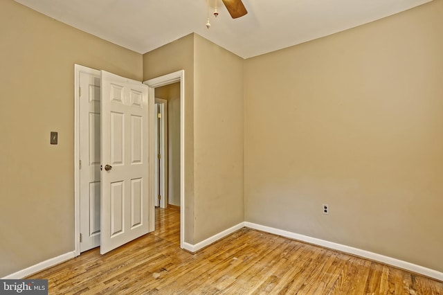 34 Barrett Ave, Hammonton, NJ 08037 - spare room featuring light wood-type flooring and ceiling fan