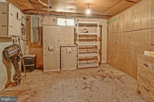 34 Barrett Ave, Hammonton, NJ 08037 - below grade area featuring wood walls