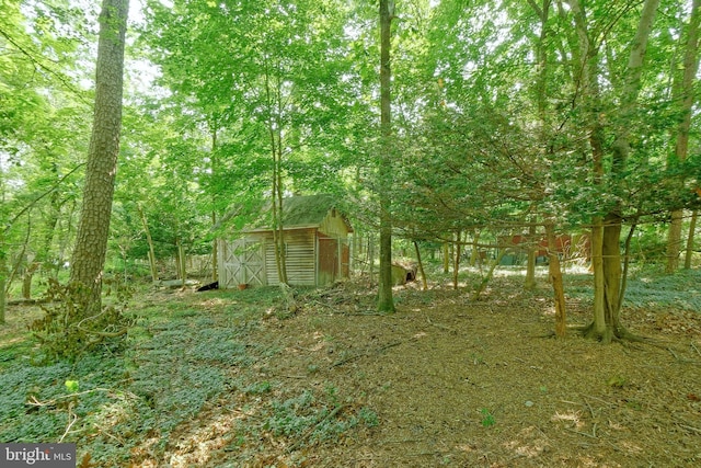34 Barrett Ave, Hammonton, NJ 08037 - view of yard with a storage unit