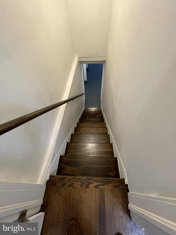 309 Progress St, Fredericksburg, VA 22401 - stairway featuring wood finished floors