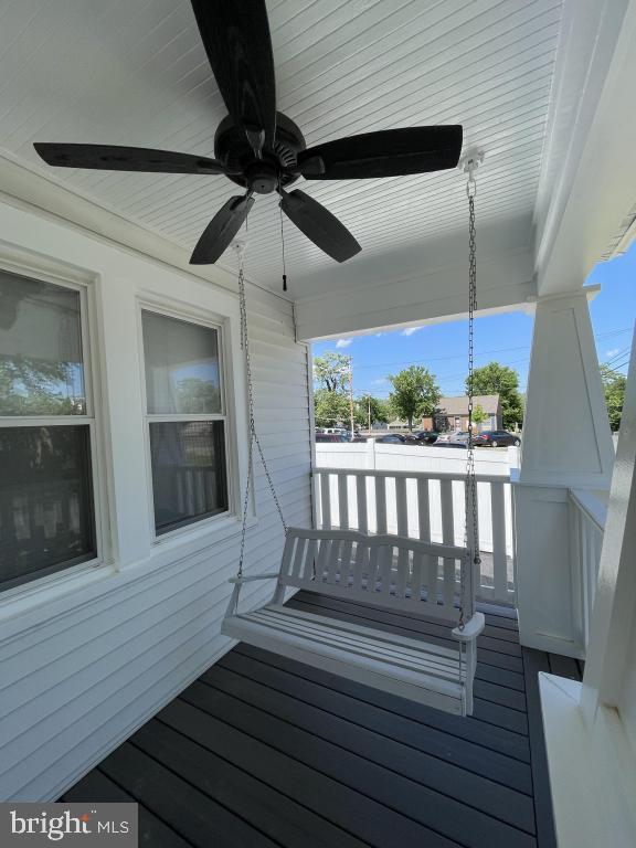 309 Progress St, Fredericksburg, VA 22401 - porch featuring a ceiling fan