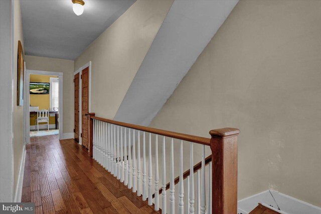 120 Hook St, Birdsboro, PA 19508 - hallway featuring an upstairs landing and wood finished floors