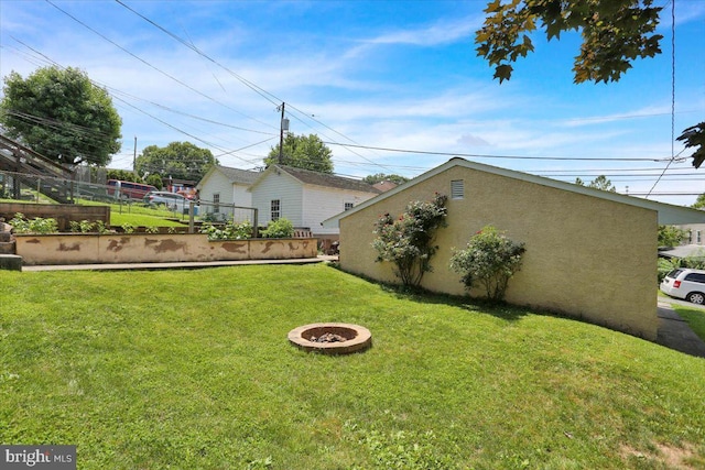 120 Hook St, Birdsboro, PA 19508 - view of yard with an outdoor fire pit