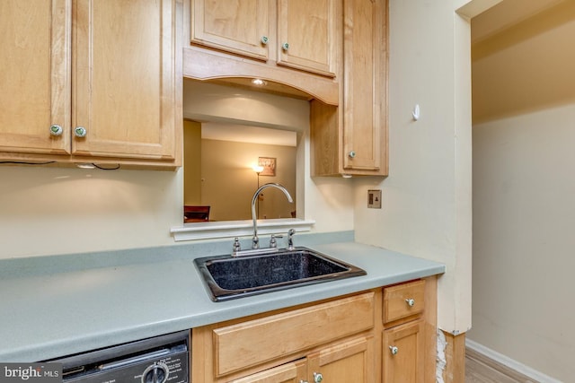 9 Village Ct, Mount Laurel, NJ 08054 - kitchen with dishwasher, light brown cabinets, and light countertops