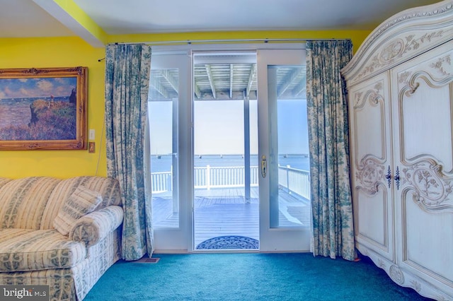 6180 Marsh Island Dr, Chincoteague Island, VA 23336 - view of carpeted living area