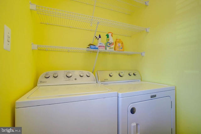 6180 Marsh Island Dr, Chincoteague Island, VA 23336 - washroom with washing machine and clothes dryer