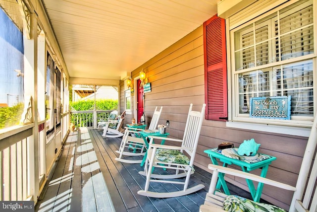 6180 Marsh Island Dr, Chincoteague Island, VA 23336 - view of wooden porch