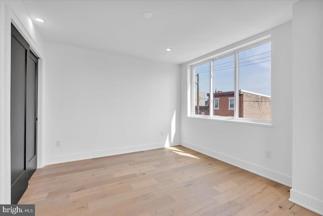 2618 E Hagert St, Philadelphia, PA 19125 - spare room featuring light wood-style flooring and recessed lighting