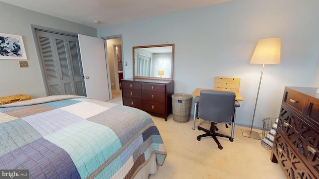 1047 Brookfield Cir, Quakertown, PA 18951 - bedroom with a closet and light carpet