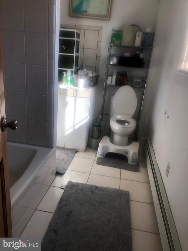 4330 Province Line Rd, Lawrenceville, NJ 08648 - full bath featuring a tub and tile patterned flooring