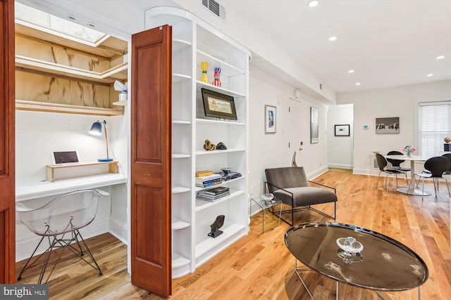 3042 R St NW Unit 2, Washington, DC 20007 - living area with wood finished floors and recessed lighting