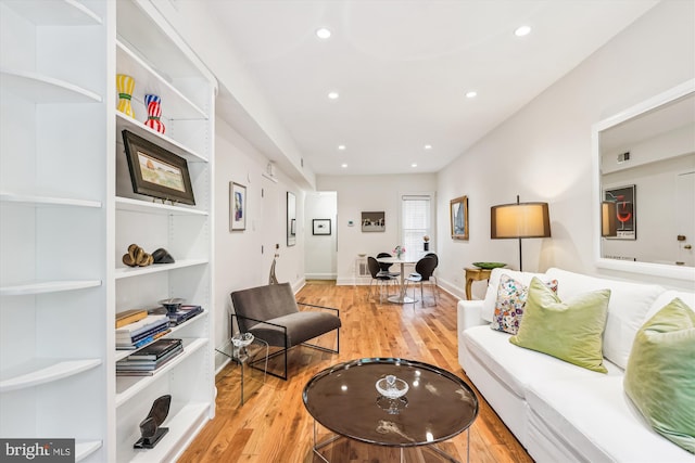 3042 R St NW Unit 2, Washington, DC 20007 - living room featuring wood finished floors and recessed lighting