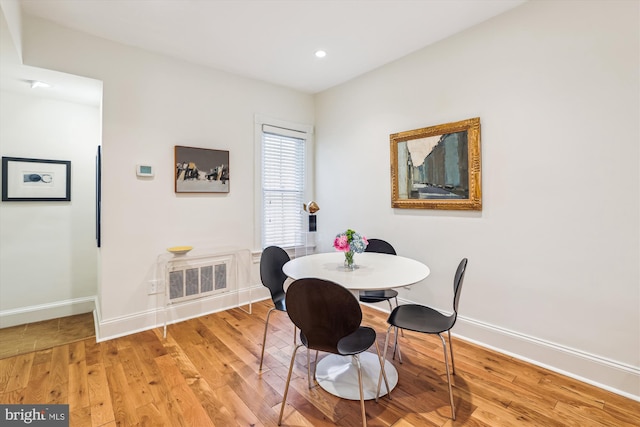3042 R St NW Unit 2, Washington, DC 20007 - dining space featuring light wood finished floors and recessed lighting