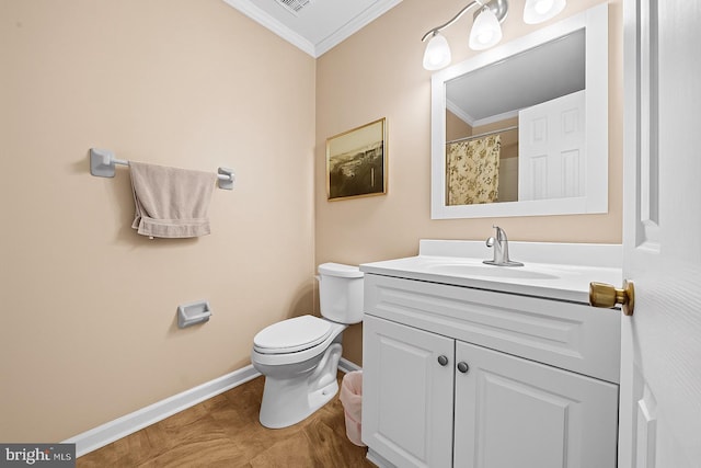564 Astor Sq, West Chester, PA 19380 - bathroom featuring crown molding and vanity