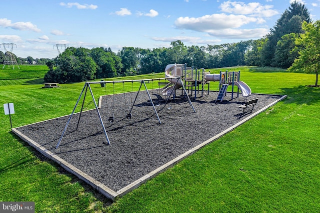 564 Astor Sq, West Chester, PA 19380 - community play area with a lawn and view of wooded area