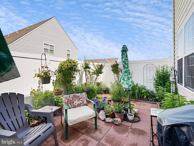 111 Sandridge Ct Unit 6-Jul, Millsboro, DE 19966 - fenced backyard featuring a patio area and a grill