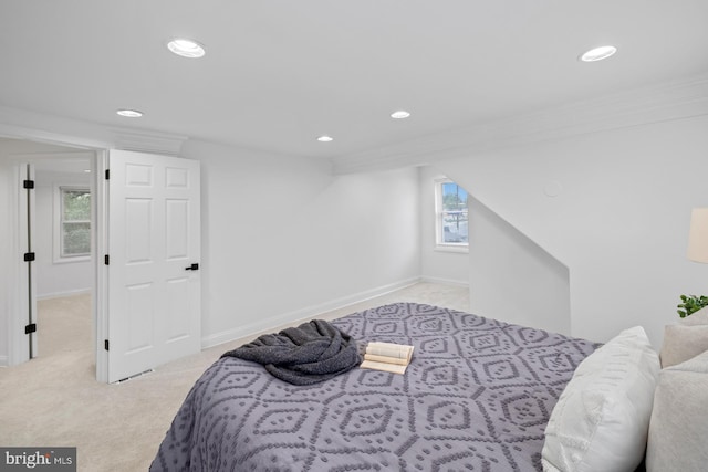 950 E W Hwy, Takoma Park, MD 20912 - carpeted bedroom featuring recessed lighting and ornamental molding