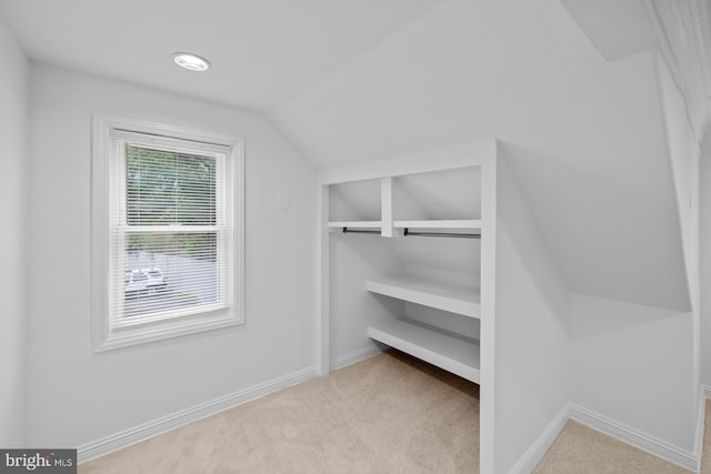950 E W Hwy, Takoma Park, MD 20912 - walk in closet featuring carpet floors and lofted ceiling