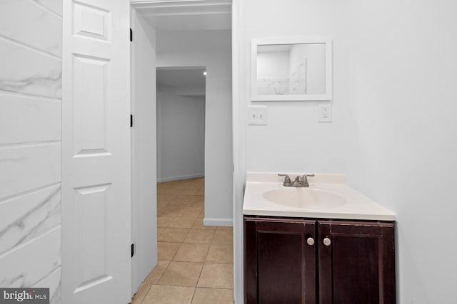 950 E W Hwy, Takoma Park, MD 20912 - bathroom with vanity and tile patterned flooring