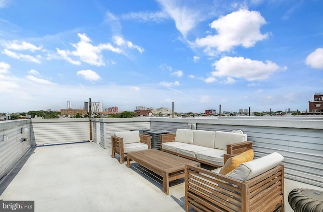 1620 N 5th Ct, Philadelphia, PA 19122 - view of patio with a view of city and an outdoor hangout area