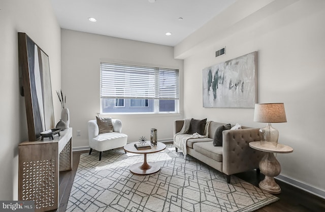 1620 N 5th Ct, Philadelphia, PA 19122 - living area with wood finished floors and recessed lighting