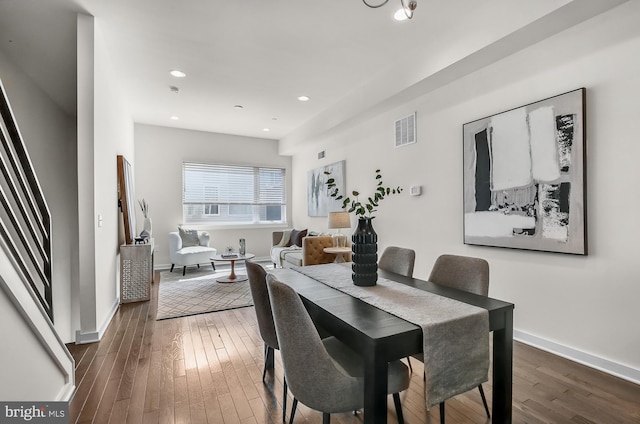1620 N 5th Ct, Philadelphia, PA 19122 - dining area featuring hardwood / wood-style flooring and recessed lighting