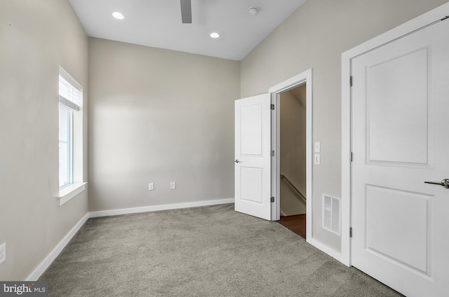 1620 N 5th Ct, Philadelphia, PA 19122 - unfurnished bedroom featuring carpet, multiple windows, and recessed lighting