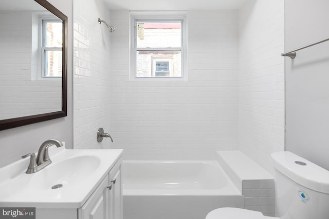 2332 N 25th St, Philadelphia, PA 19132 - full bath with vanity, healthy amount of natural light, and shower / bathtub combination