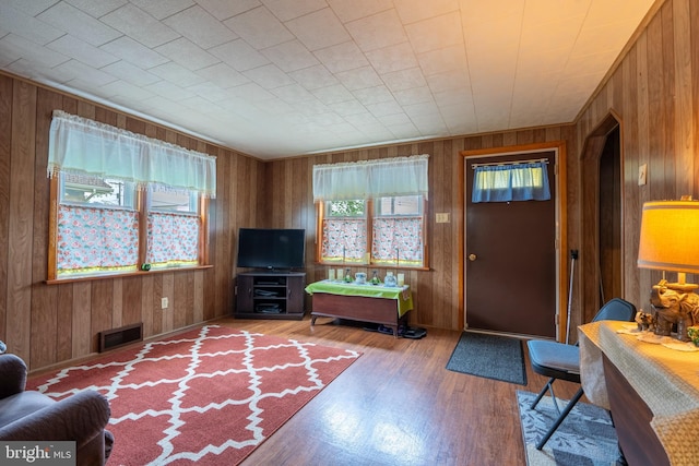 519 Jefferson St, East Greenville, PA 18041 - living area with wood walls and wood finished floors
