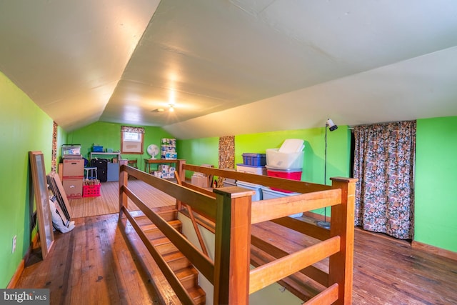 519 Jefferson St, East Greenville, PA 18041 - bonus room featuring hardwood / wood-style floors and vaulted ceiling